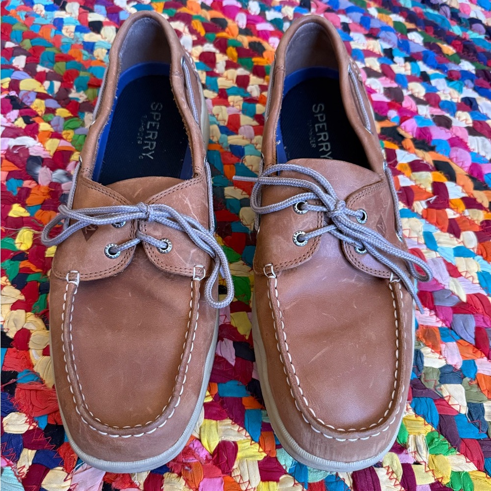 Sperry Men's Brown Leather Boat Shoes